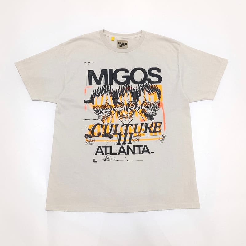 Camiseta Gallery Dept. x Migos For Culture III Three Skulls