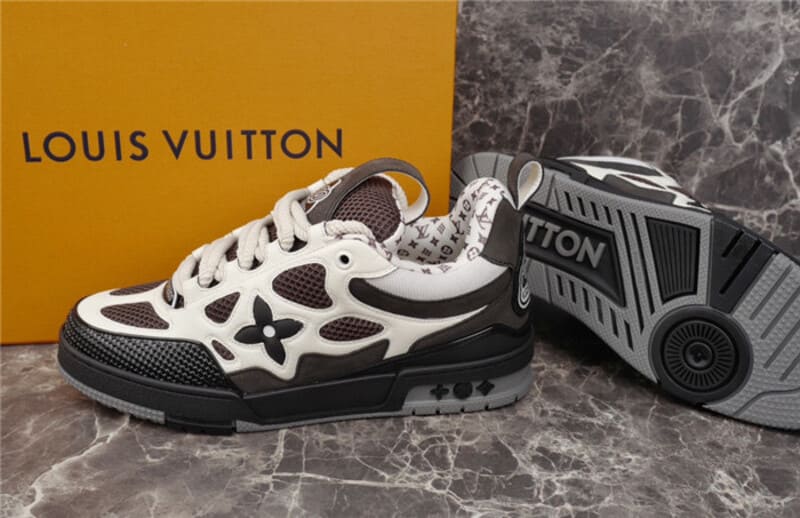 Tênis Louis Vuitton LV Skate Sneaker Grey White