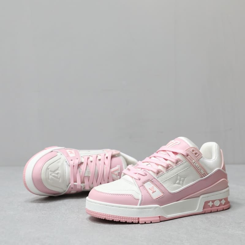 Tênis Louis Vuitton LV Trainer Rose Pink