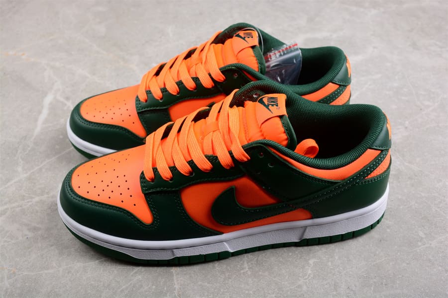 Tênis Nike Dunk Low Miami Hurricanes