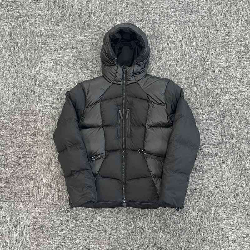 Jaqueta Puffer Synaworld Logo Wave Preta