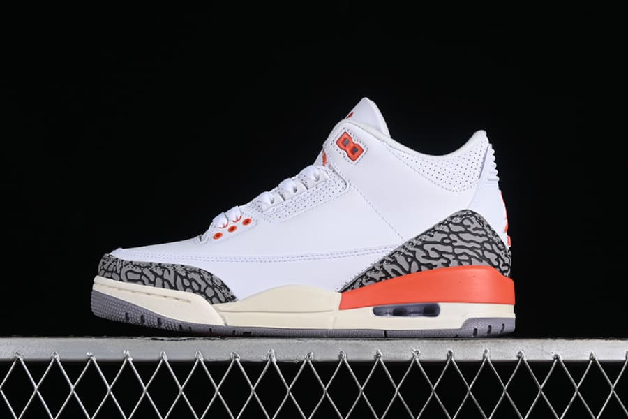 Tênis Air Jordan 3 White Georgia Peach