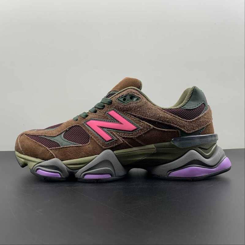 Tênis New Balance 9060 Rich Oak Burgundy
