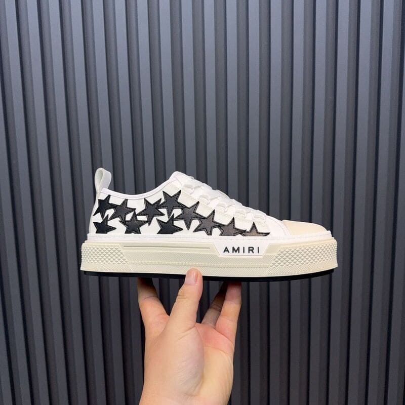 Tênis Amiri Stars Court Low White Black