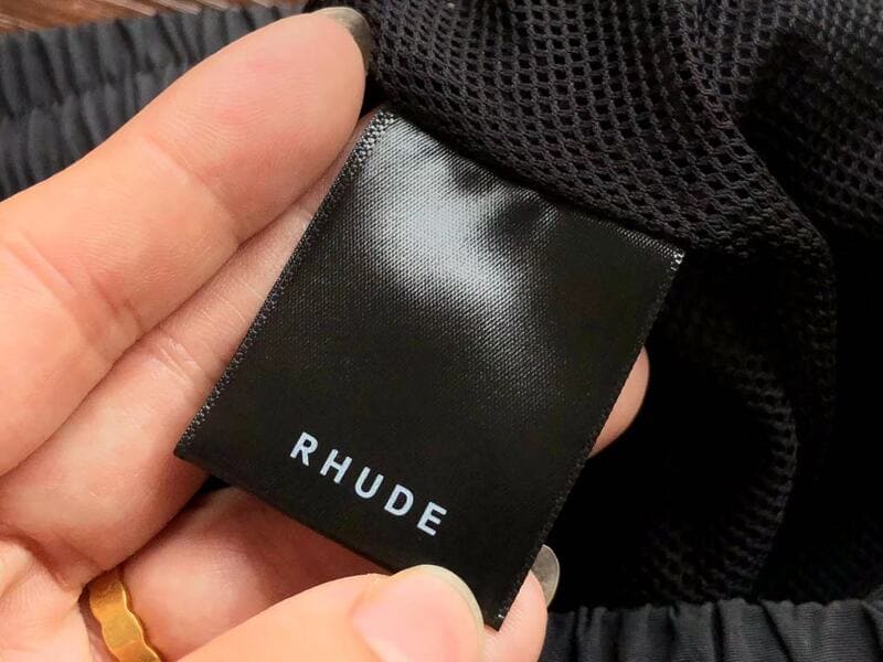 Shorts Rhude Logo Black/White