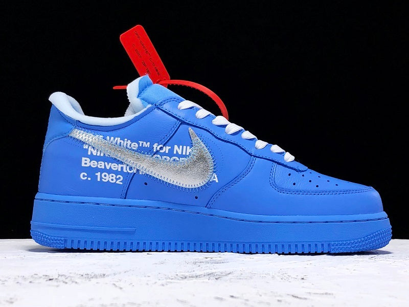 Tênis Nike X Off White Air Force 1 Low University Blue