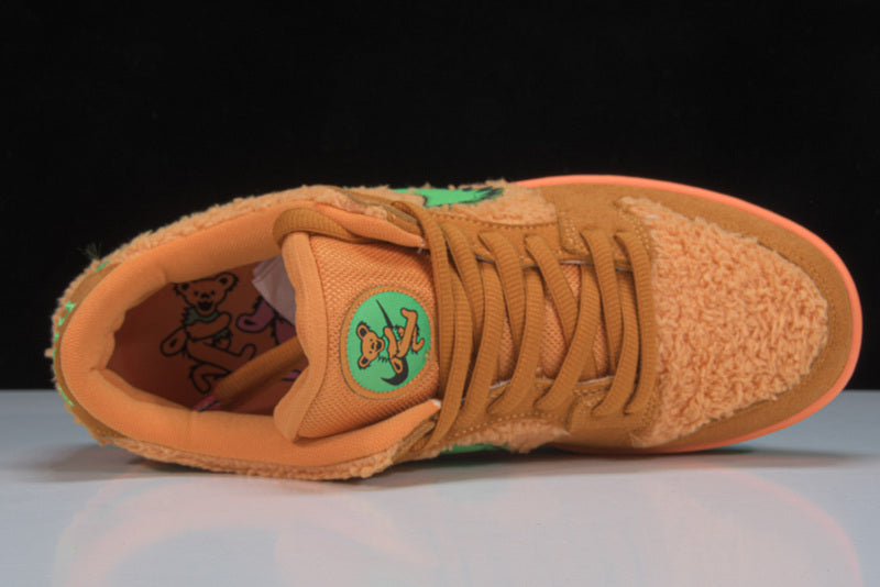 Tênis Nike Dunk Low Grateful Dead Bears Orange