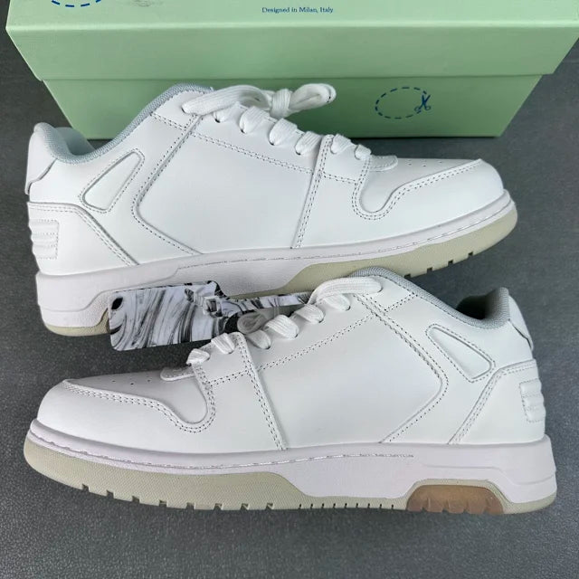 Tênis Off-White Out of Office For Walking White Black