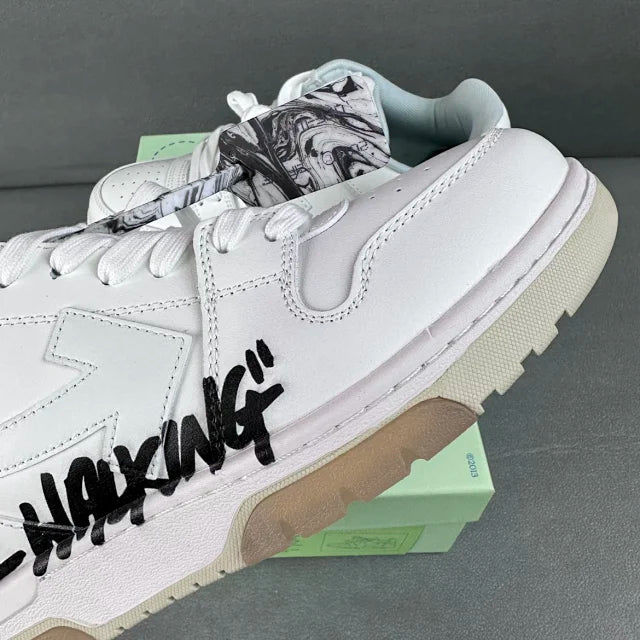 Tênis Off-White Out of Office For Walking White Black