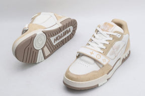 Tênis Louis Vuitton Trainer Beige White