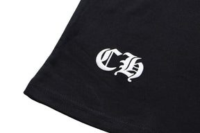 Camiseta Chrome Hearts horseshoe Cemetery Cross Preta