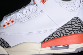 Tênis Air Jordan 3 White Georgia Peach