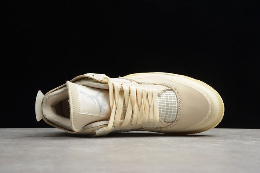 Tênis Air Jordan 4 Retro x Off-White Sail