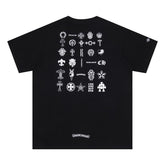 Camiseta Chrome Hearts Multi Logo Preta