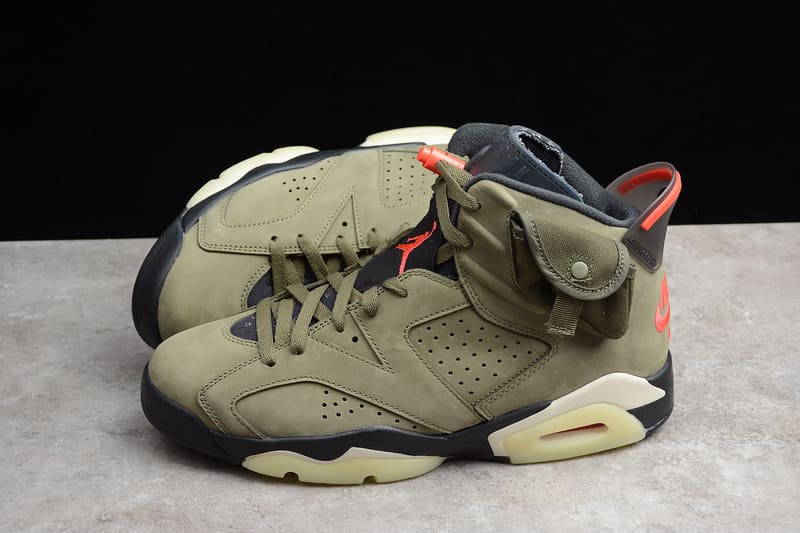 Tênis Air Jordan 6 Retro Travis Scott "Olive"
