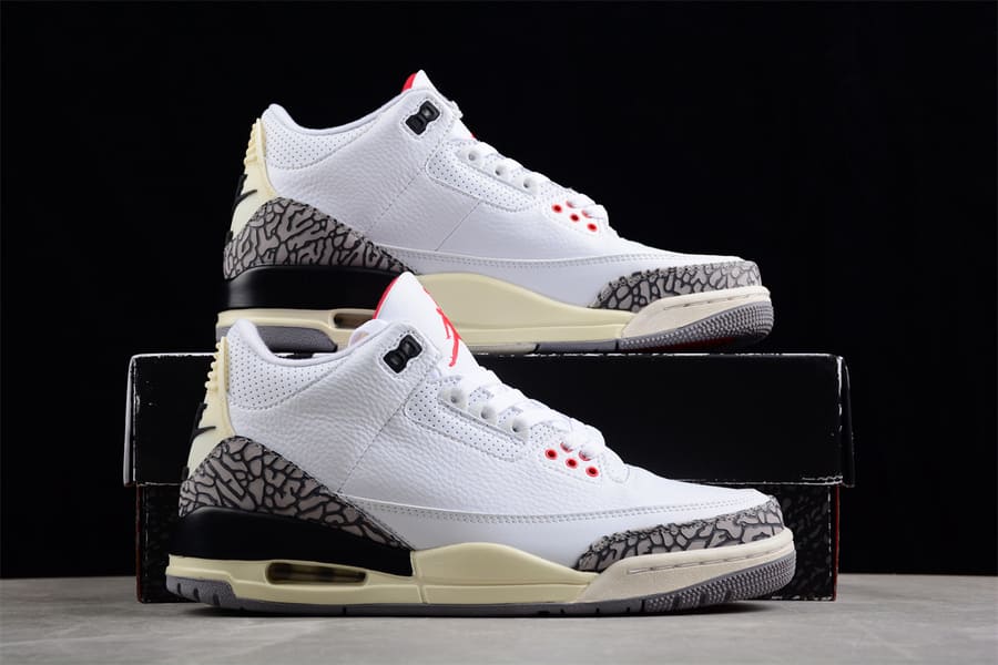Tênis Air Jordan 3 Retro White Cement Reimagined