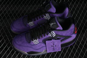 Tênis Air Jordan 4 x Travis Scott Purple Suede