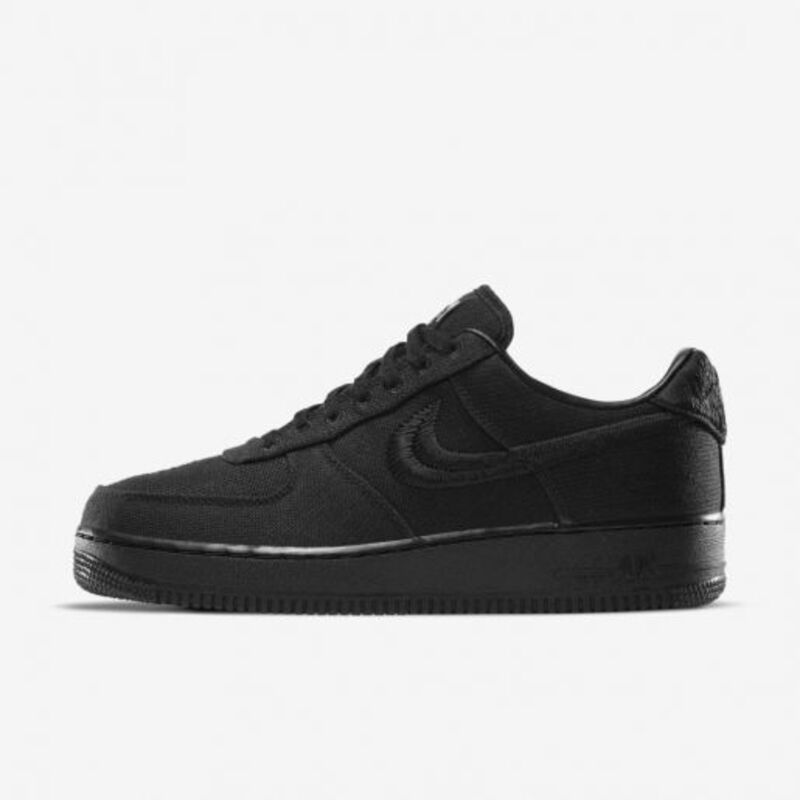 Tênis Nike x Stussy Air Force 1 Triple Black