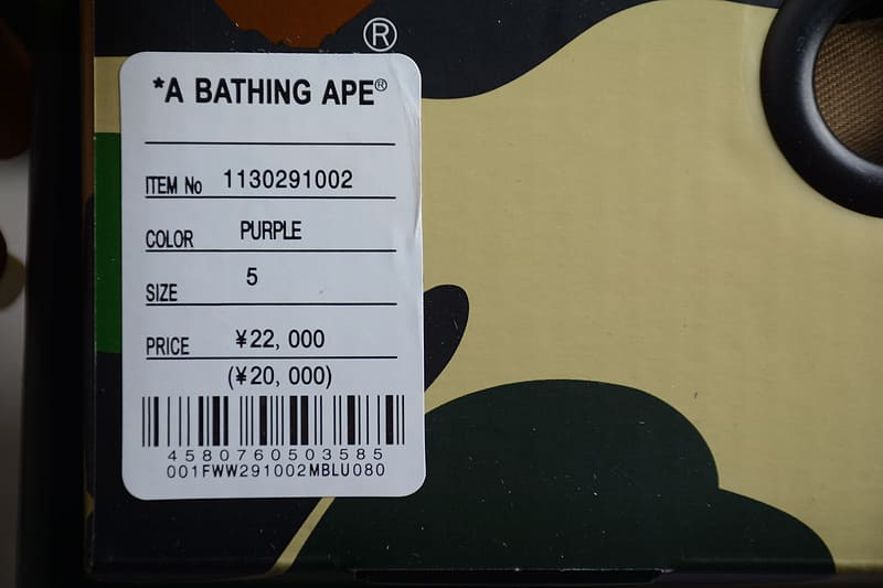 Tênis A Bathing Ape Bape SK8 Sta Purple