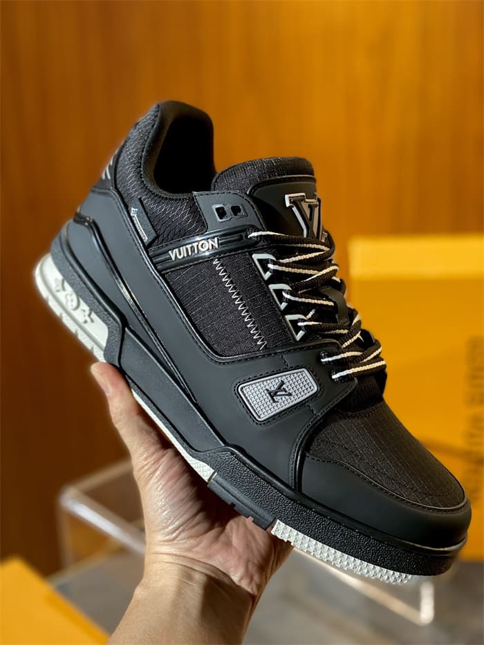 Tênis Louis Vuitton LV Trainer Black Grey