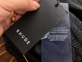 Shorts Rhude Logo Black/White