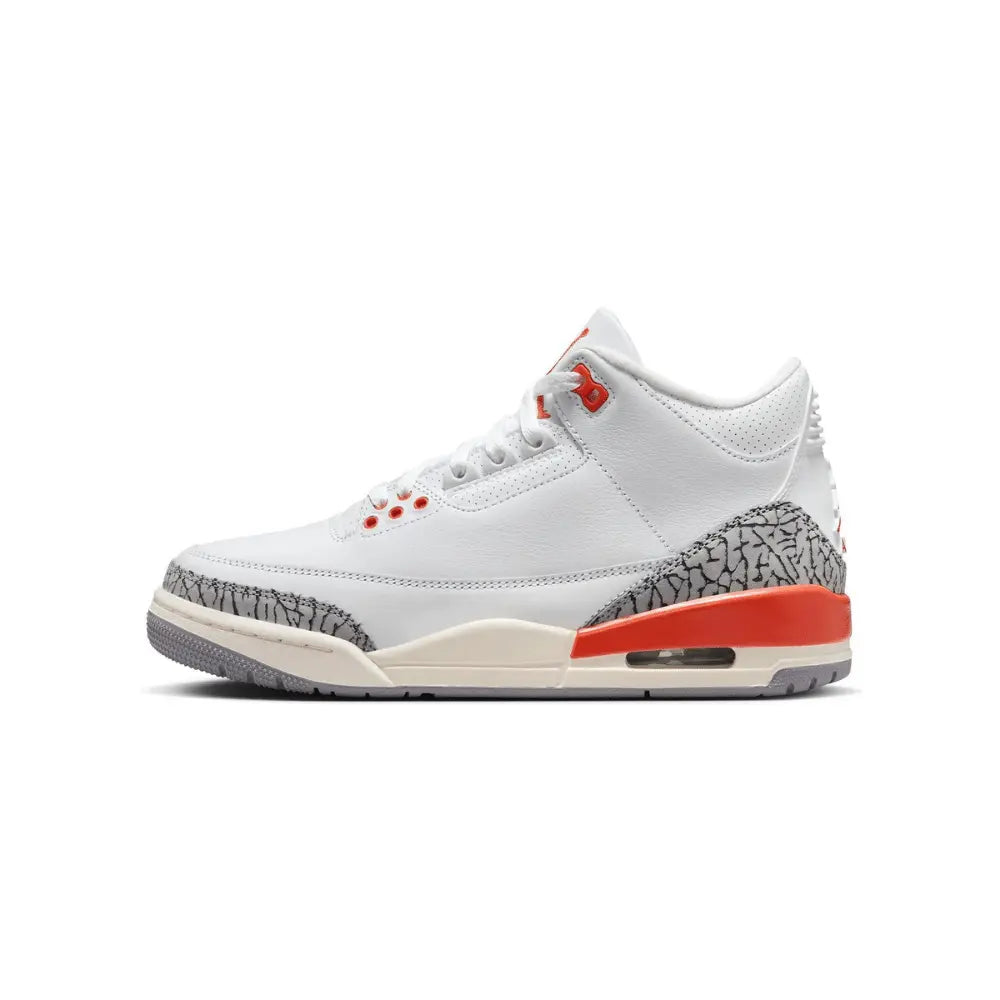 Tênis Air Jordan 3 White Georgia Peach