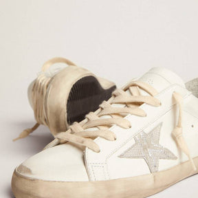 Tênis Golden Goose Super-Star White Star Silver