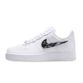 Tênis Nike Air Force 1 Liquid Metal Swoosh Black