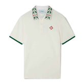 Camiseta Polo Casablanca Classic Laurel Branca