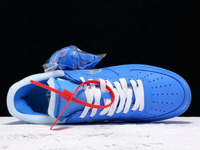 Tênis Nike X Off White Air Force 1 Low University Blue
