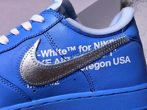 Tênis Nike X Off White Air Force 1 Low University Blue