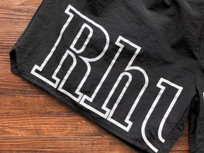 Shorts Rhude Logo Black/White