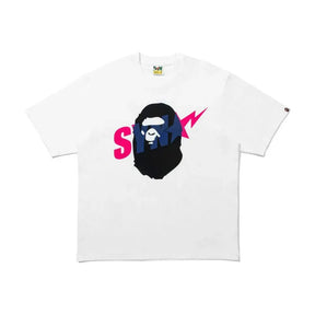 Camiseta BAPE x Syna by Central Cee Ape Head White