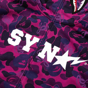 Conjunto BAPE x SYNA By Central Cee x Spotfy Shark Camo Purple