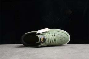 Tênis Nike Air Force 1 o Double Swoosh Olive Gold Black