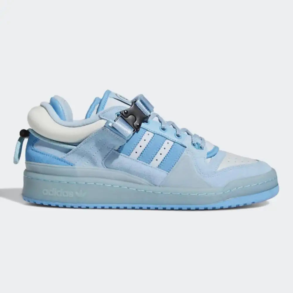 Tênis Adidas Bad Bunny x Forum Buckle Low Blue Tint