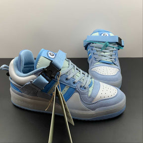 Tênis Adidas Bad Bunny x Forum Buckle Low Blue Tint