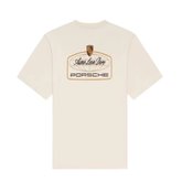 Camiseta Aimé Leon Dore x Porsche 993 Turbo Racing White Cream