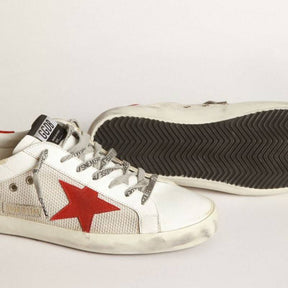 Tênis Golden Goose LTD Super-Star White Red Star