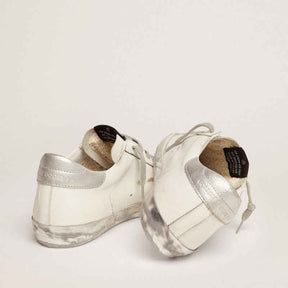 Tênis Golden Goose Super-Star White Silver