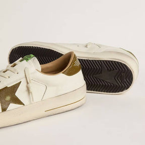 Tênis Golden Goose Stardan Canvas White khaki