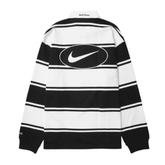 Camisa Nike x Supreme Stripe Rugby Preta/Branca