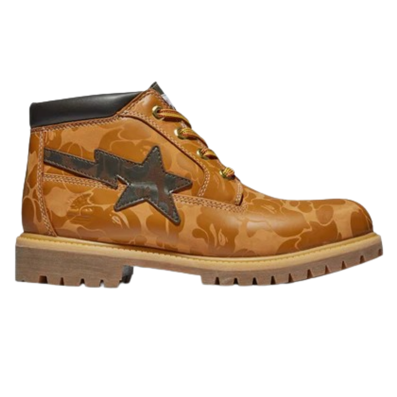 Bota Timberland x BAPE Chukka Wheat