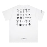 Camiseta Chrome Hearts Multi Logo Branca