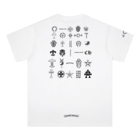 Camiseta Chrome Hearts Multi Logo Branca