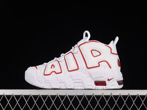 Tênis Nike Air More Uptempo White Varsity Red Outline