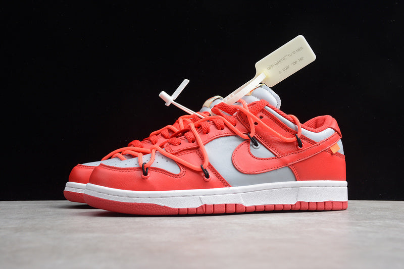Tênis Nike Dunk Low Off-White University Red