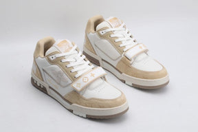 Tênis Louis Vuitton Trainer Beige White