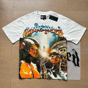 Camiseta Godspeed Skeletons Astronaut White