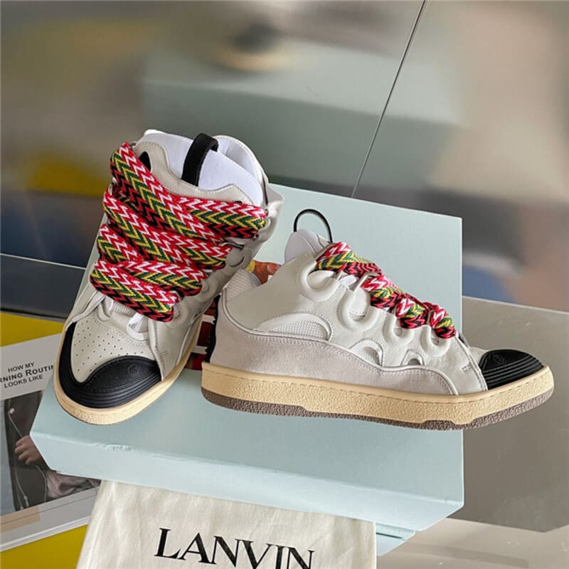 Tênis Lanvin Curb White Ivory